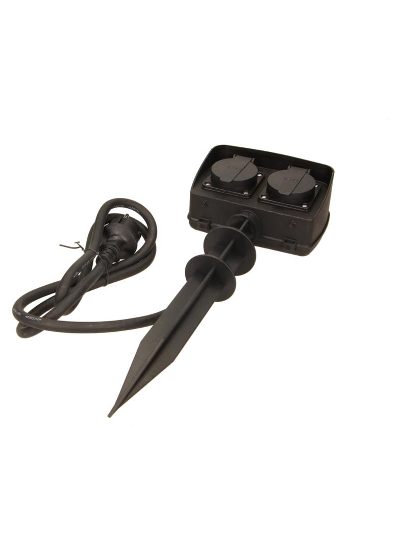 Gniazdo ogrodowe 2x2P+Z, IP44, przewód 1,5m H07RN-F 3x1,5mm2 OR-AE-13138 ORNO