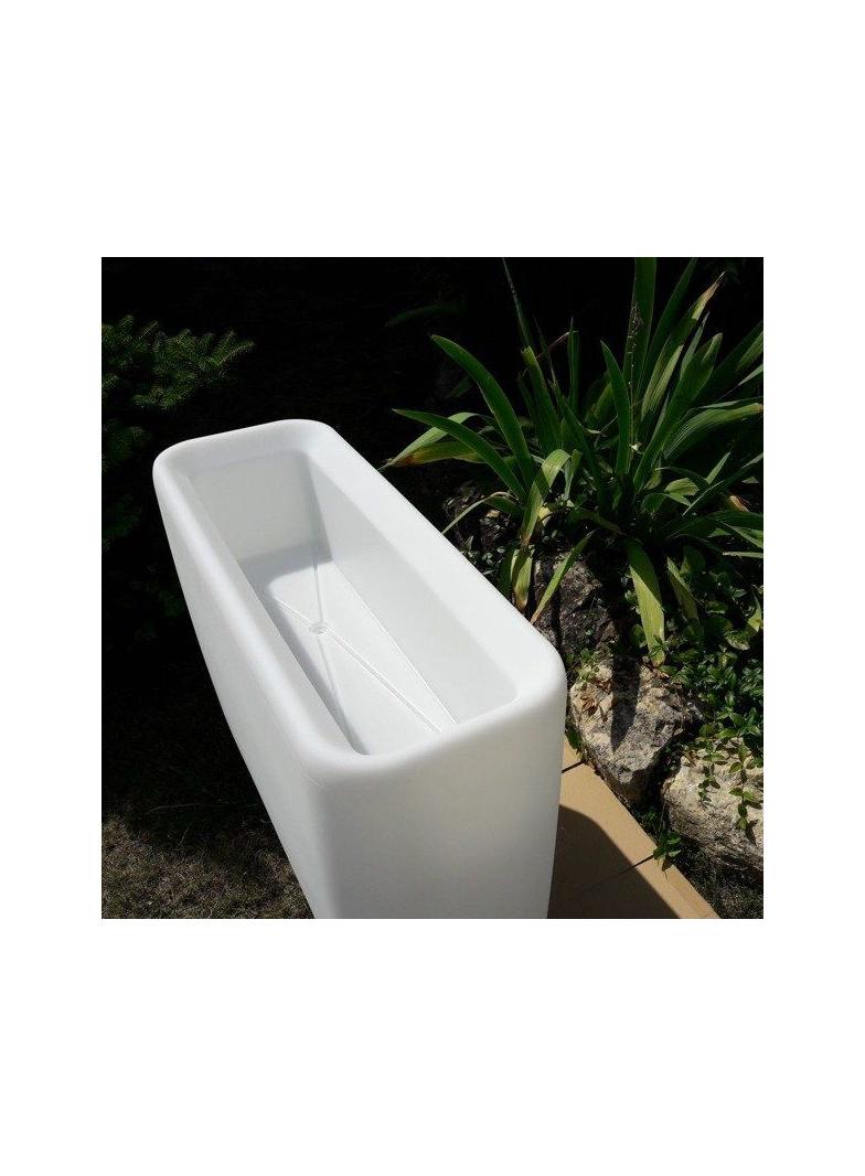 Nowodvorski lampa stojąca zewnętrzna (świecąca donica) Flowerpot L 2xE27 biała 9713