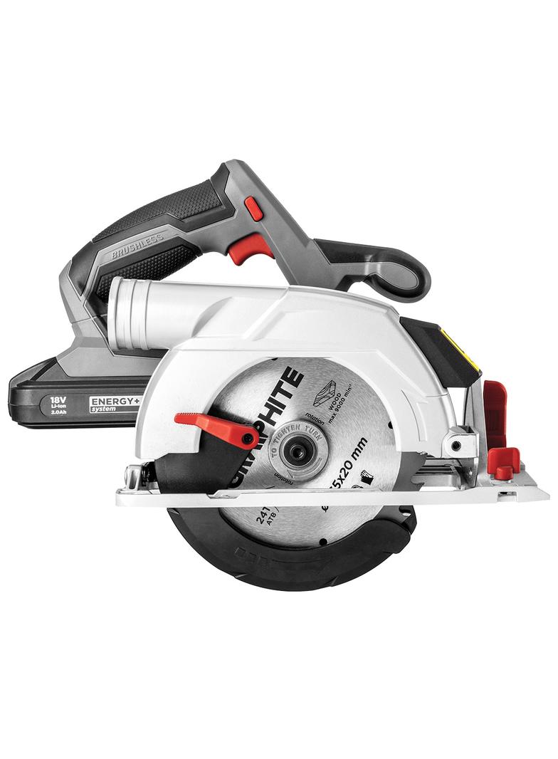 Pilarka tarczowa akumulatorowa bezszczotkowa Energy+ 18V, Li-Ion, tarcza 165 x 10 mm,bez akumulatora