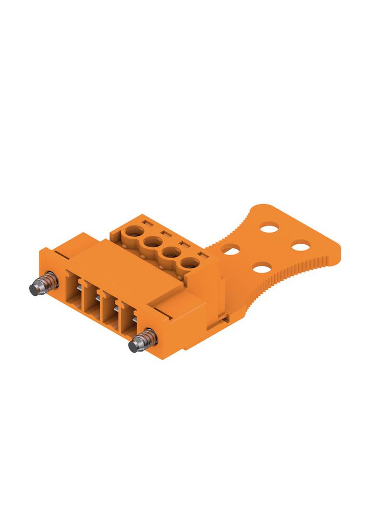 SCZ 3.81/04/180FIZE SN OR BX Wtyk PCB (złącze wiązki), 3.81 mm, Liczba biegunów: 4, Przyłącze z jarzmem /50szt./ 1237550000 WEIDMÜLLER