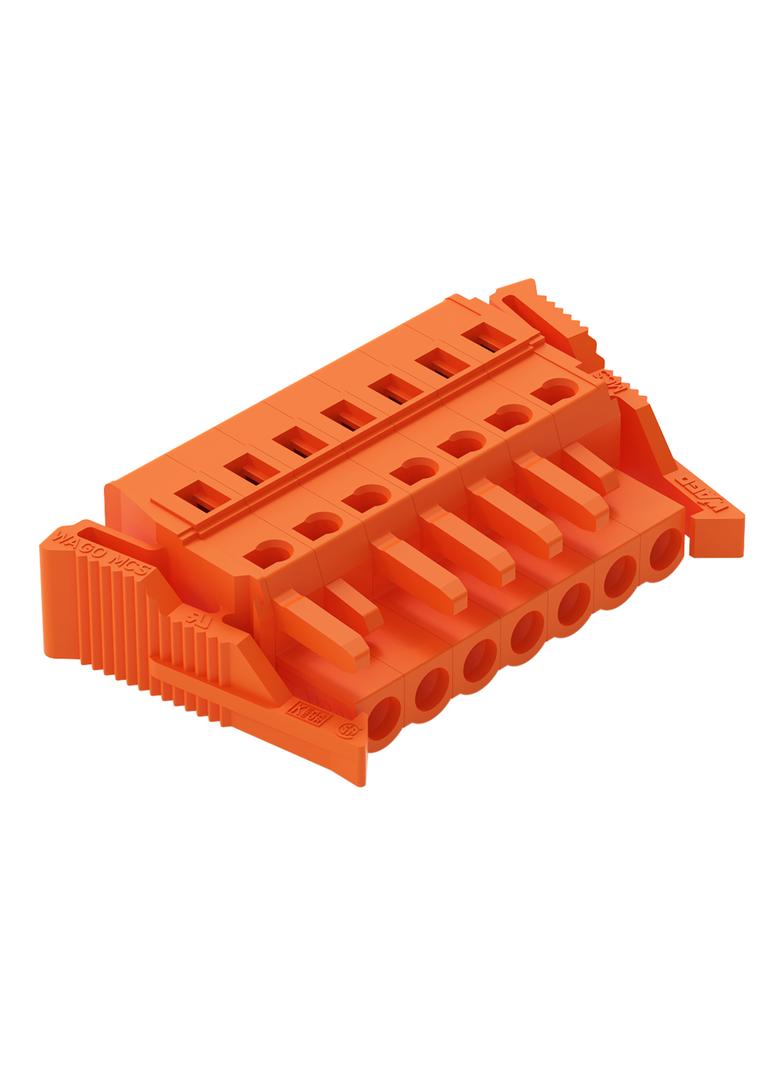Gniazdo MCS-MIDI Classic 7-biegunowe pomarańczowe raster 5,08mm /50szt./ 231-307/037-000 WAGO