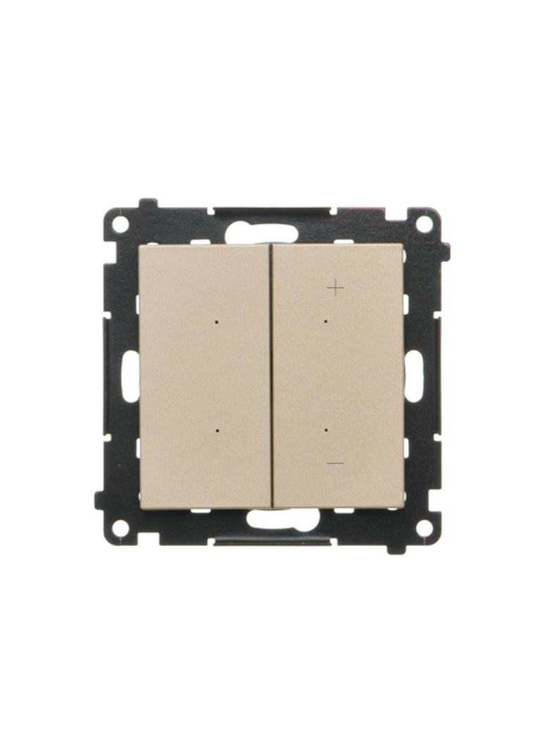 Simon 55 Ściemniacz do LED ściemnialnych klawiszowy Szampański mat