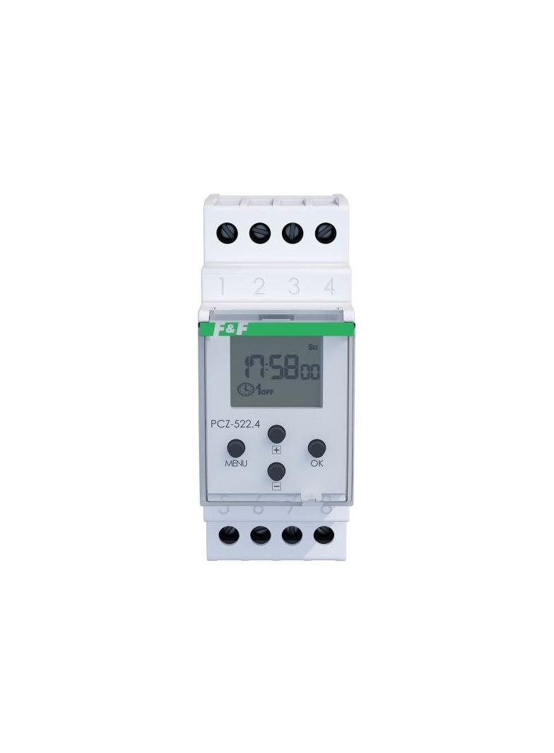 Zegar sterujący programowalny tygodniowy 2 kanałowy programowalny przez NFC ANDROID i iOS F&F