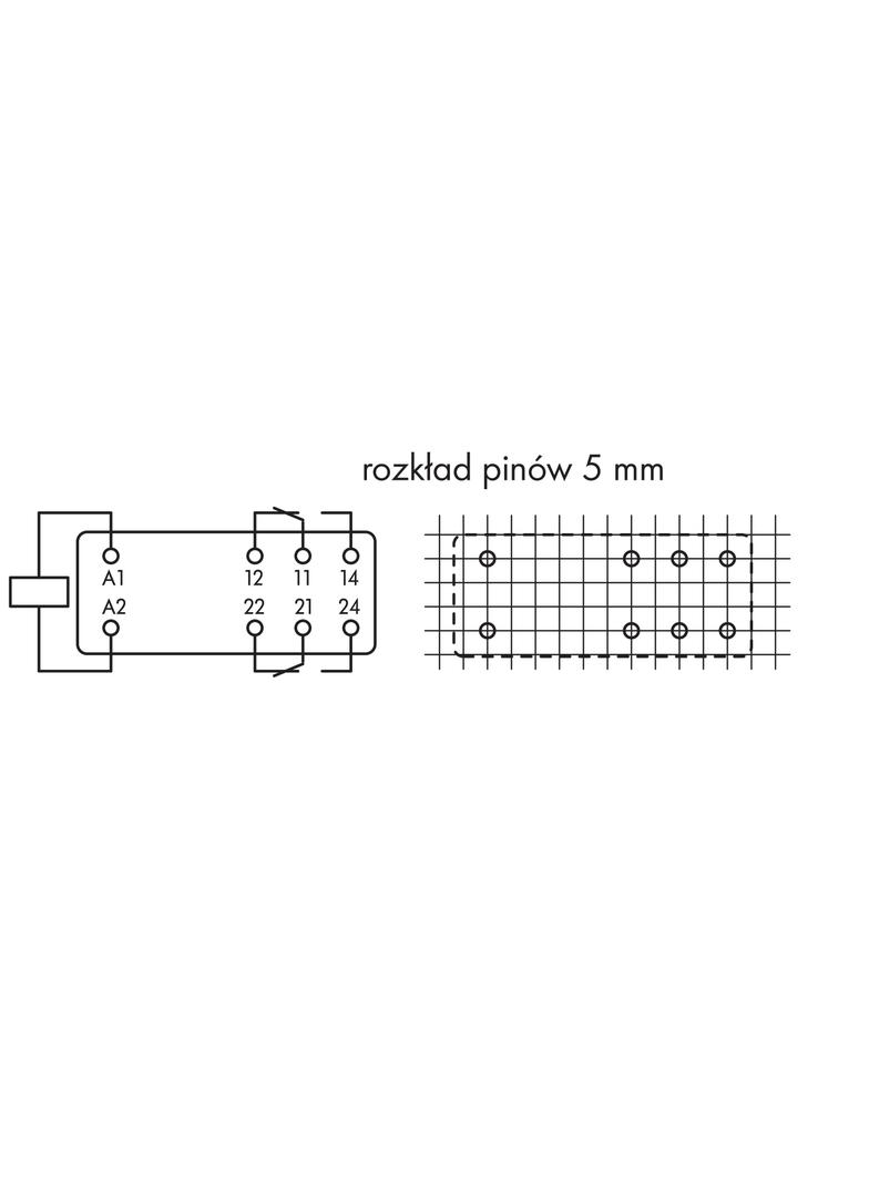 przekaźnik miniaturowy 48V DC 2p /20szt./ WAGO