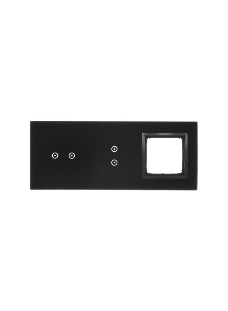 Simon 54 Touch Panel dotykowy S54 Touch 3 moduły 2 pola dotykowe poziome + 2 pola dotykowe pionowe + 1 otwór na osprzęt S54 zastygła lawa DSTR3230/73 KONTAKT