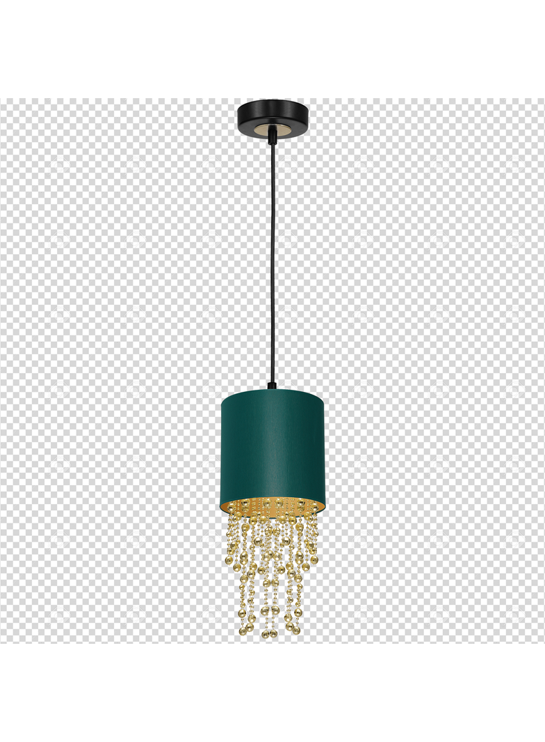 Milagro lampa wisząca Almeria E27 zielono/złota MLP6449
