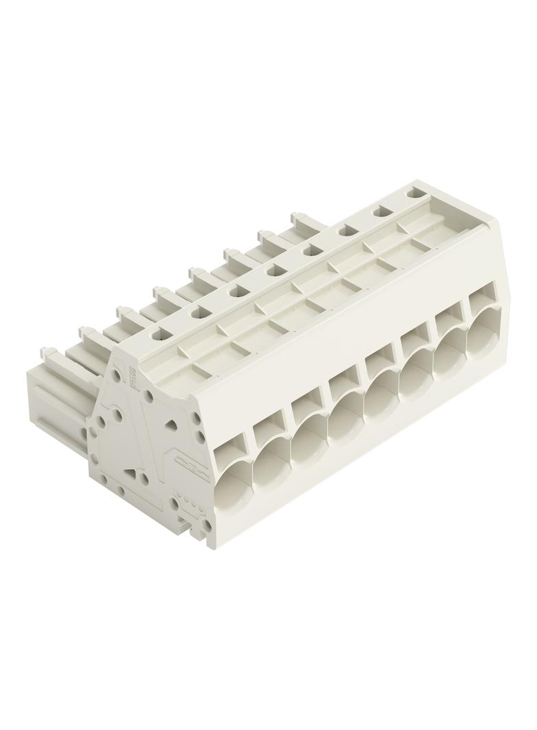 MCS-MAXI wtyk 8-bieg. jasnoszary raster 7,62 mm /12szt./ WAGO