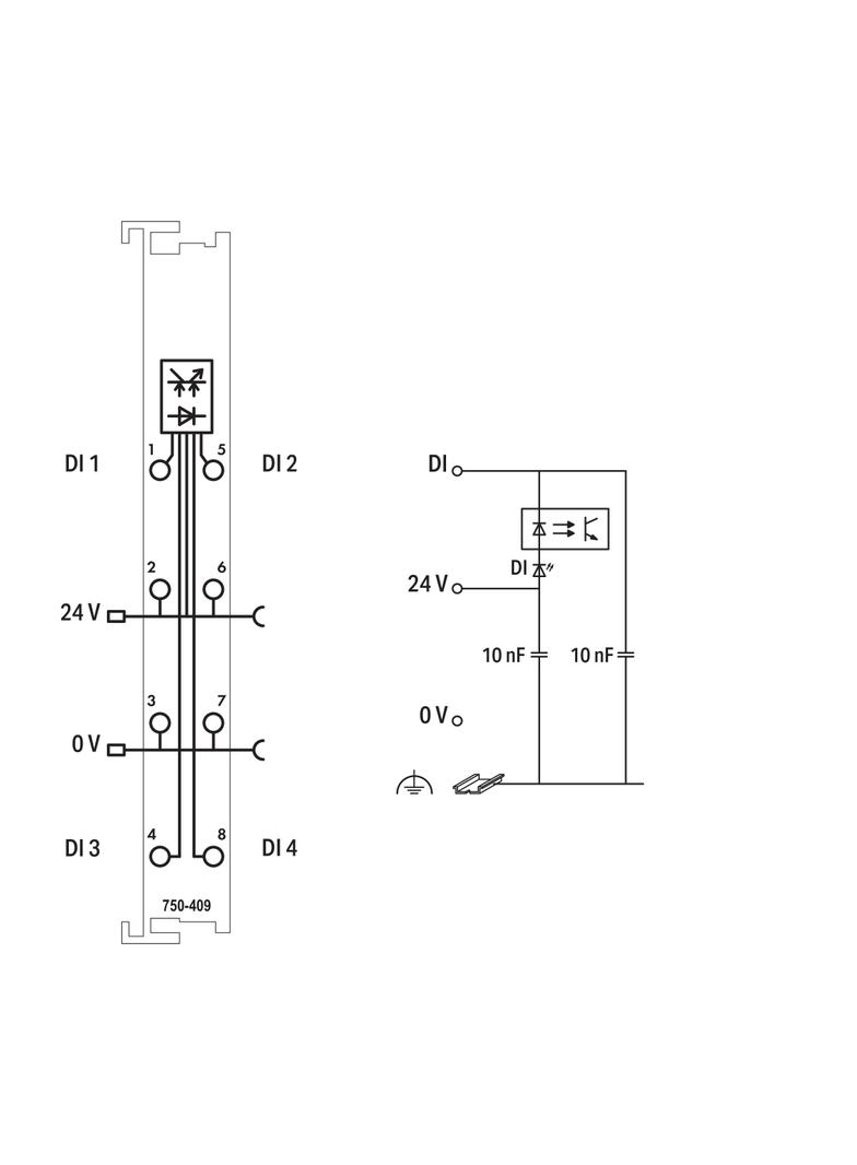 moduł 4DI 24V DC 0,2ms