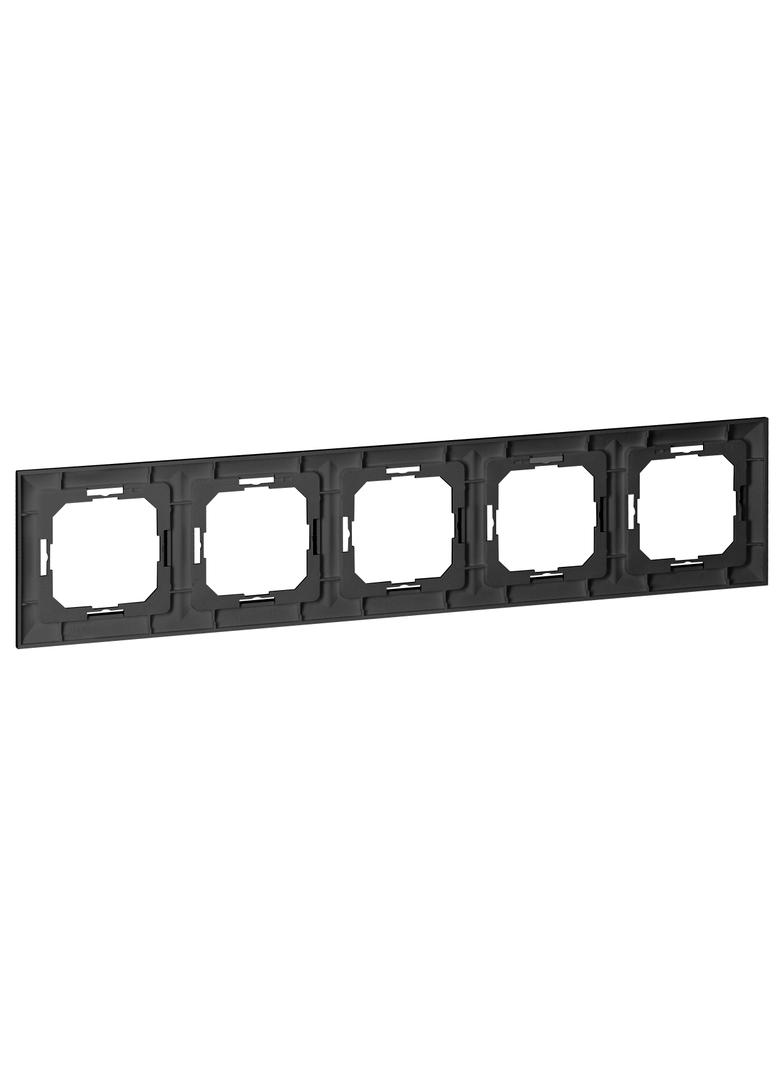 Ramka pieciokrotna Pearl, Ra-5P, czarny OR-OE-7720/5/B ORNO
