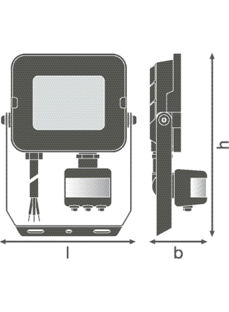 Naświetlacz FLOOD COMPACT SENSOR V 20W 840 SYM 100 black