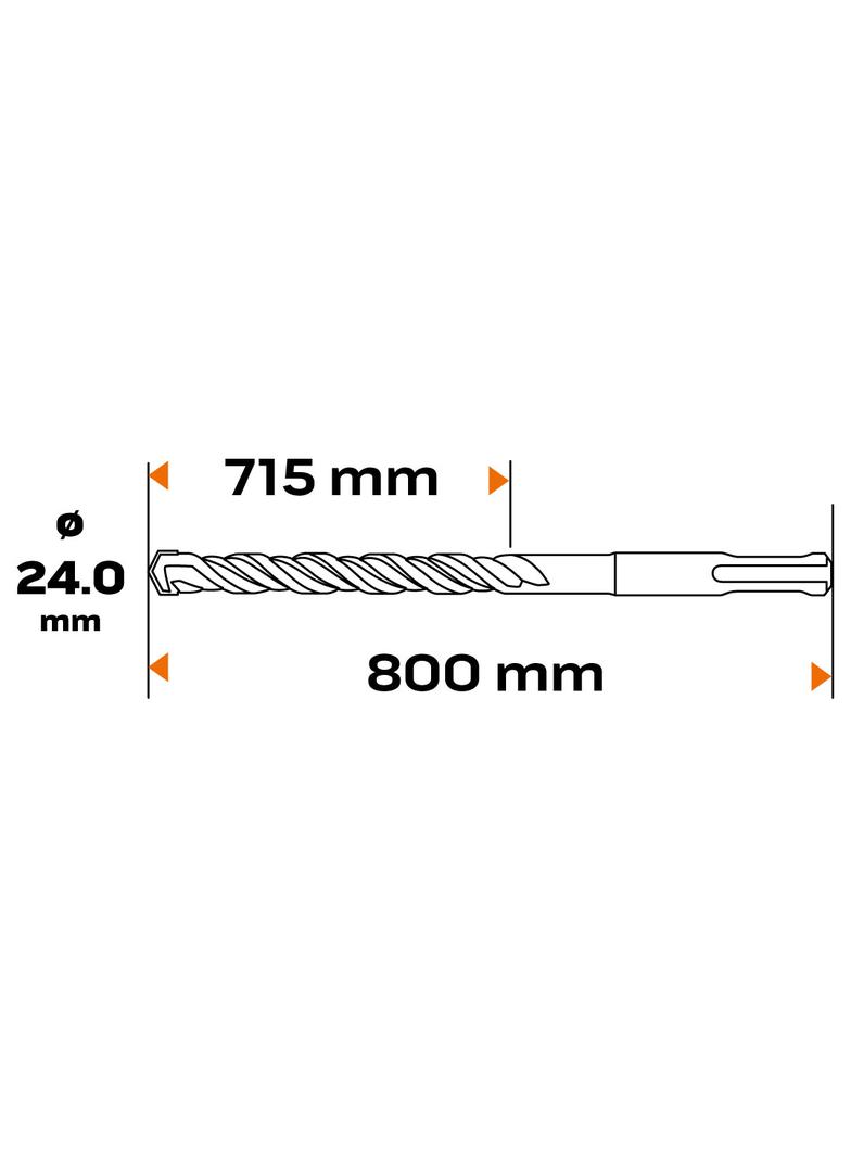 Wiertło do betonu SDS Plus 24x800mm S4 quatro GRAPHITE 57H494 GTX 57-494 GTX Poland