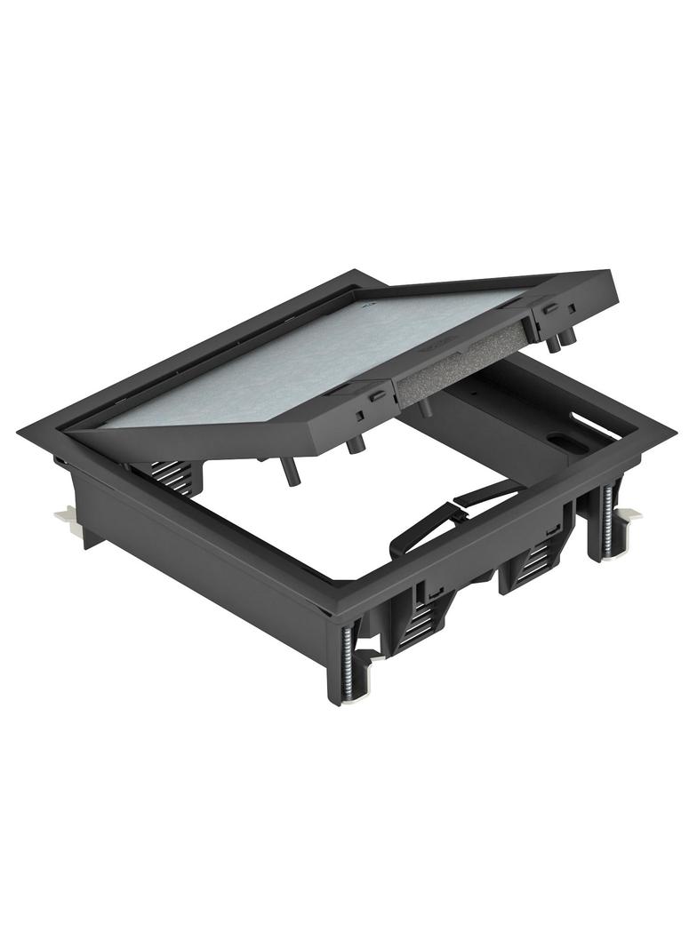 GES4-2U10T 9011, Kaseta zasilająca do montażu w kanale