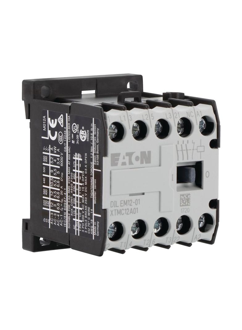 DILEM12-01(230V50/60HZ) Stycznik mocy miniaturowy 12A 5,5kWA 127098 EATON