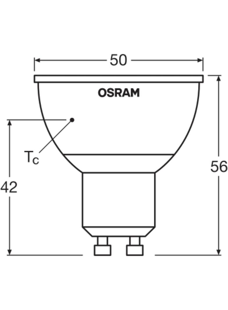 Lampa LED STAR+ PAR16 RGBW 25 dimmable via remote control 120° 4,5W 827 GU10