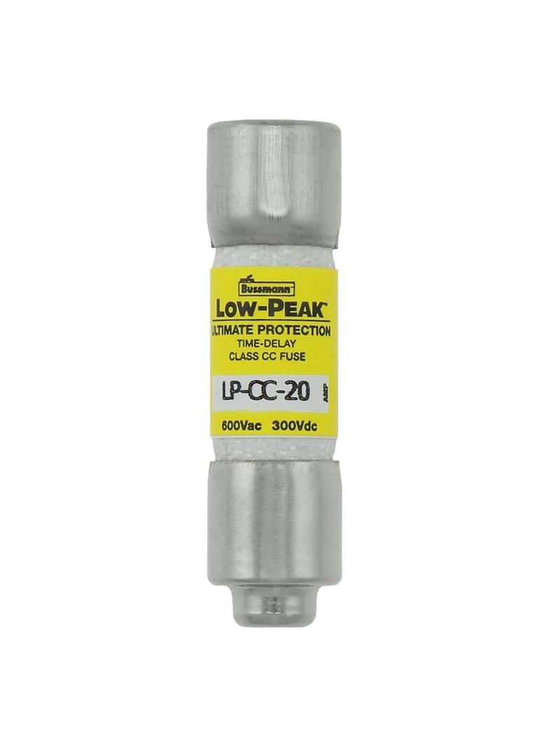 LOW PEAK CC TIME DELAY 20A 600 VAC/300VDC zwłoczna klasa CC LP-CC-20 EATON