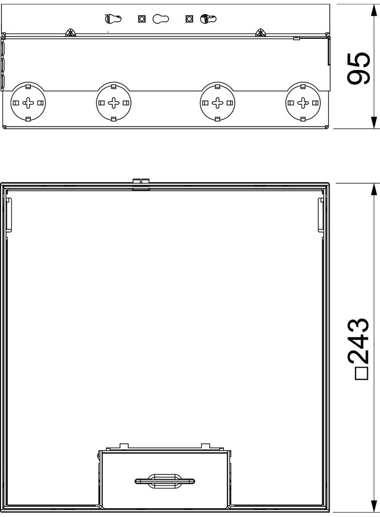 UDHOME9 2M, Kompl. kaseta zasil., bez puszek.instal.