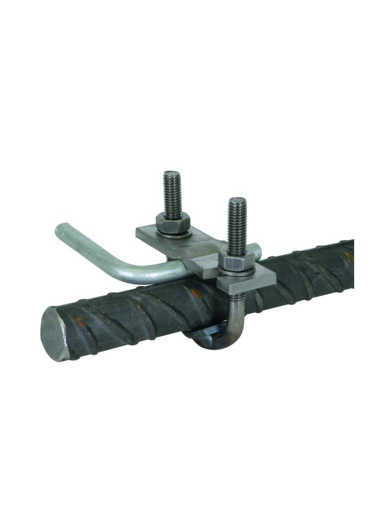 Zacisk kabłąkowy do zbrojenia 16-48/6-10, 16-48/30-40 mm, stal nieocynk.