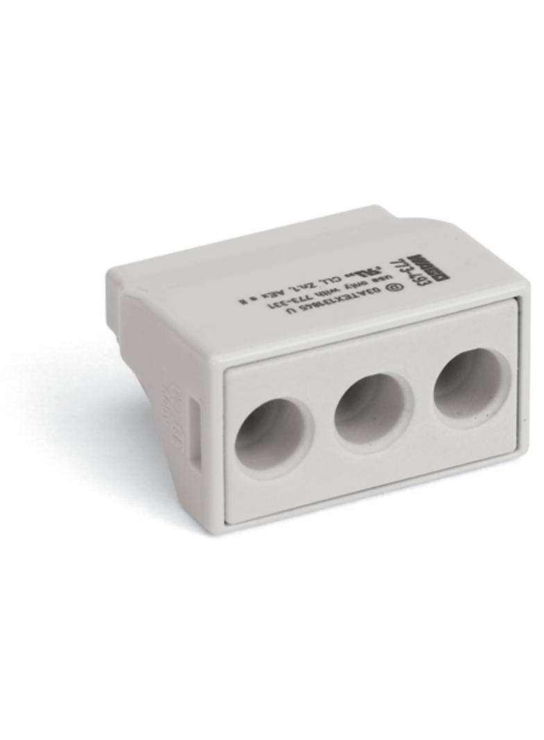 złączka instalacyjna 3-torowa Eexe jasnoszara