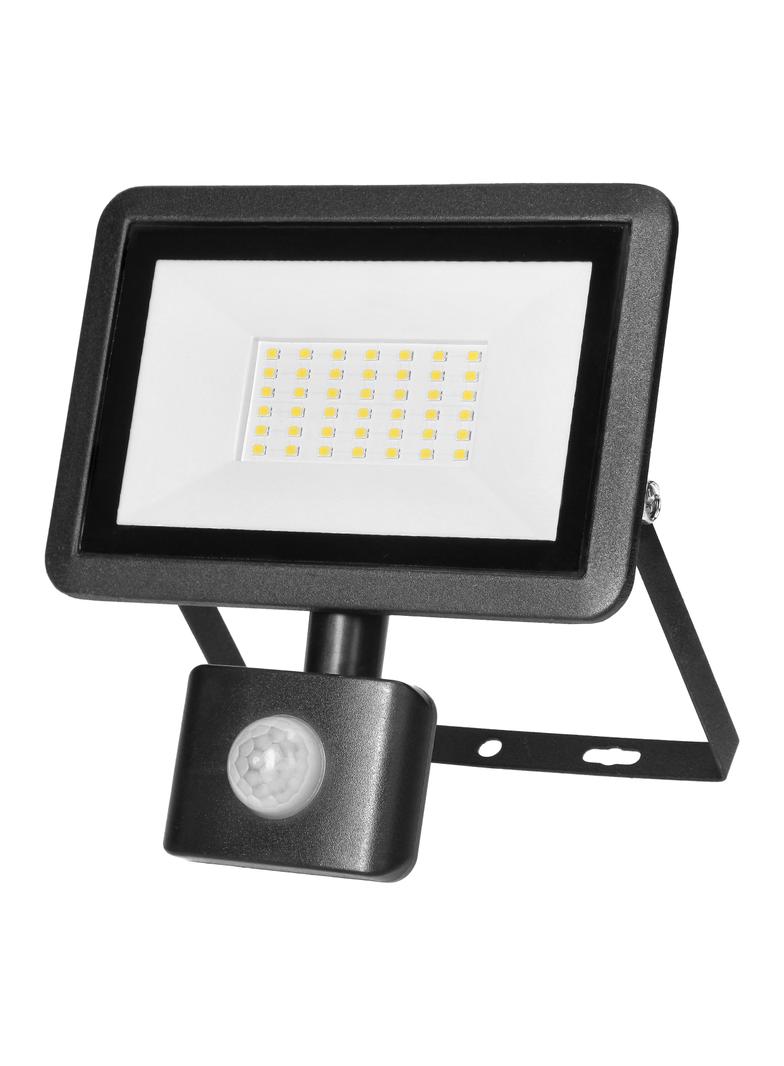 FARO S LED 30W naświetlacz z PIR 2400lm IP44 4000K aluminium + szkło AD-NL-6254BLR4 ORNO