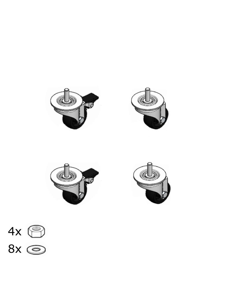 4 KÓŁKA DO SZAF WISZĄCYCH, Legrand
