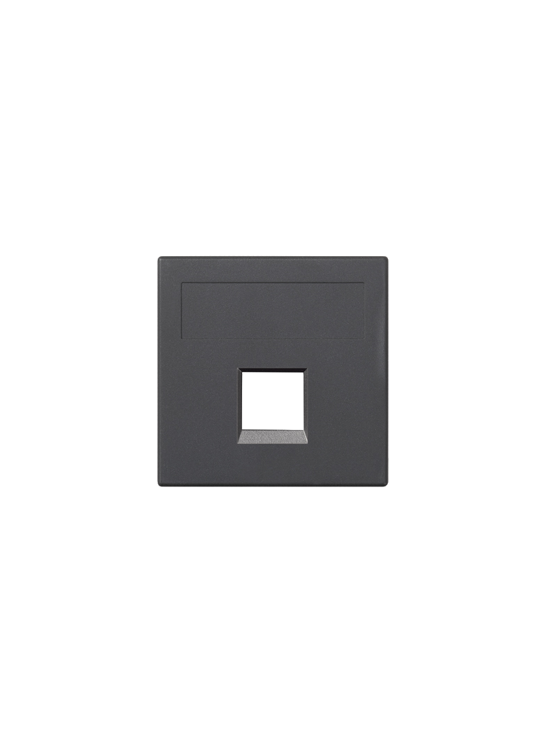 Simon Connect Płytka S500 1x RJ bez osłon PANDUIT szary grafit