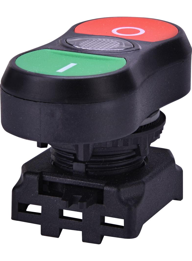 EGTI-S - Napęd z guzikiem podwójnym podświetlany z przeźroczystą listwą centralną