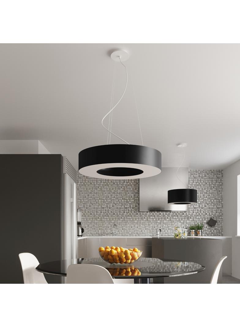 Sollux Żyrandol SATURNO SLIM 50 czarny SL.0750