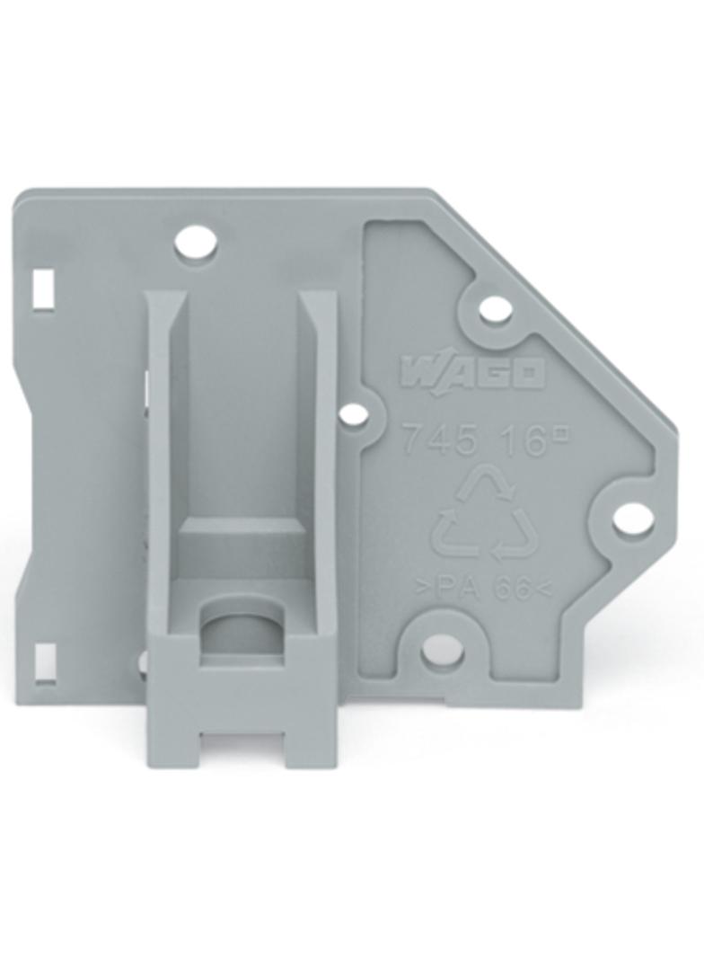 ścianka końcowa szara z mocowaniem śrubowym