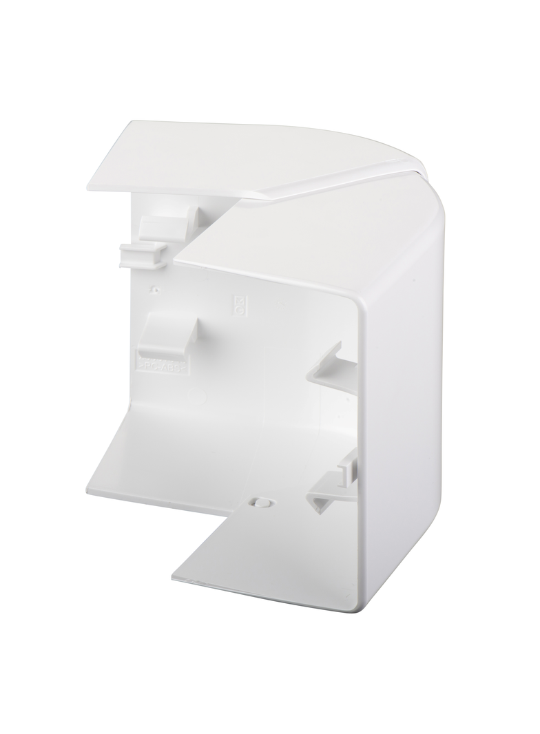 Optiline 45 - łącznik zewnętrzny - 95 x 55 mm - PC/ABS - biel polarna