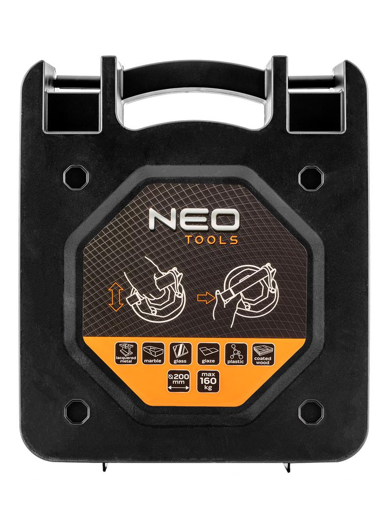 Przyssawka próżniowa z pompką, do glazury i szkla, 160 kg, w walizce