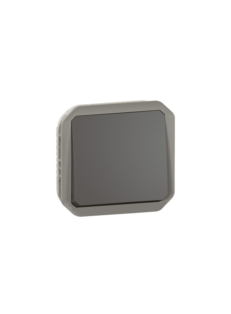 NOWE PLEXO - PRZYCISK JEDNOBIEGUNOWY MECHANIZM 10 A - 250 V~ ANTRACYT