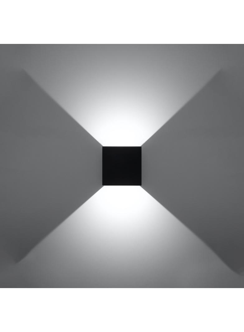 Sollux Kinkiet LUCA czarny LED IP54 SL.0545