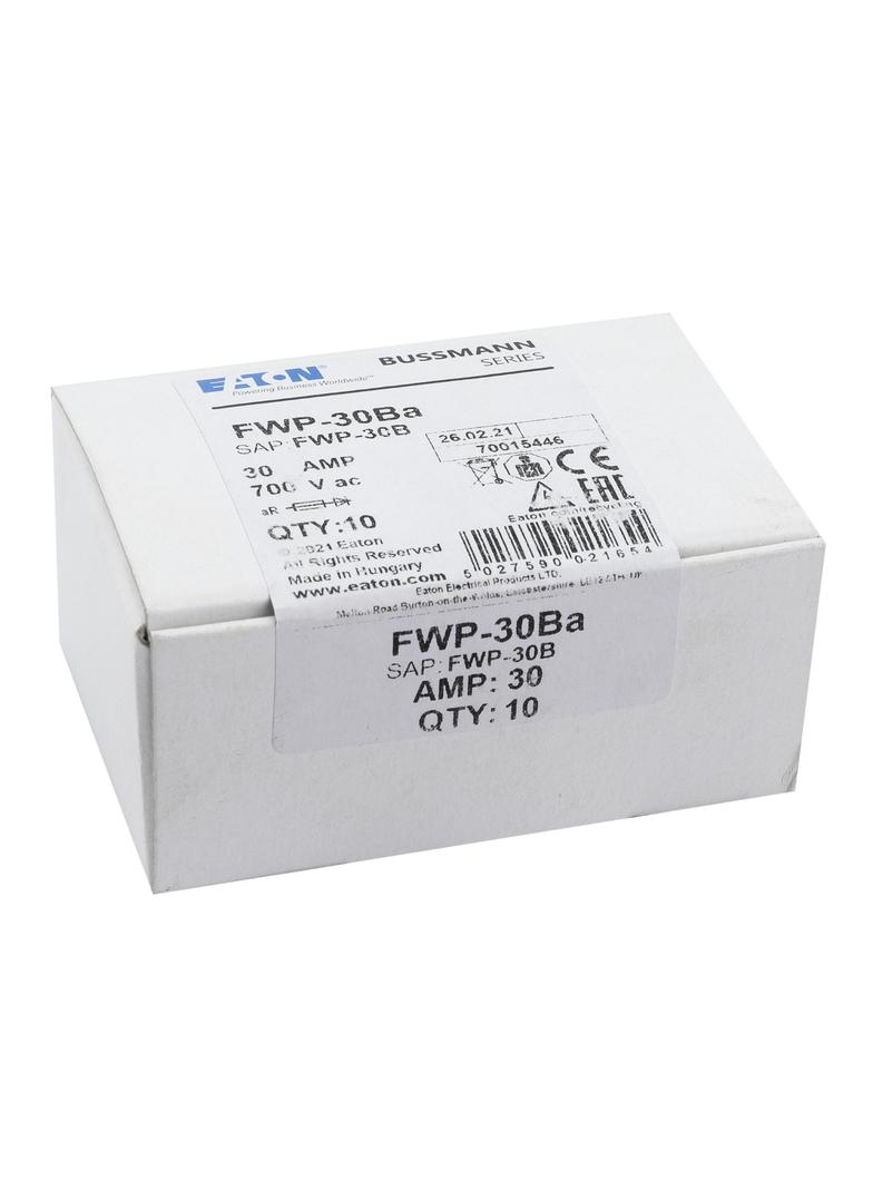 30AMP 700V AC SEMI-COND FUSE Wkładka szybka 30A AC 700V DC 700V 15x73 mm aR UL FWP-30B EATON