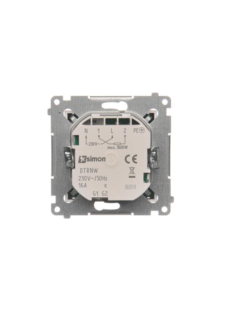 Simon 54 Regulator temperatury z wyświetlaczem z czujnikiem wewnętrznym 16(2) A 230V brąz mat