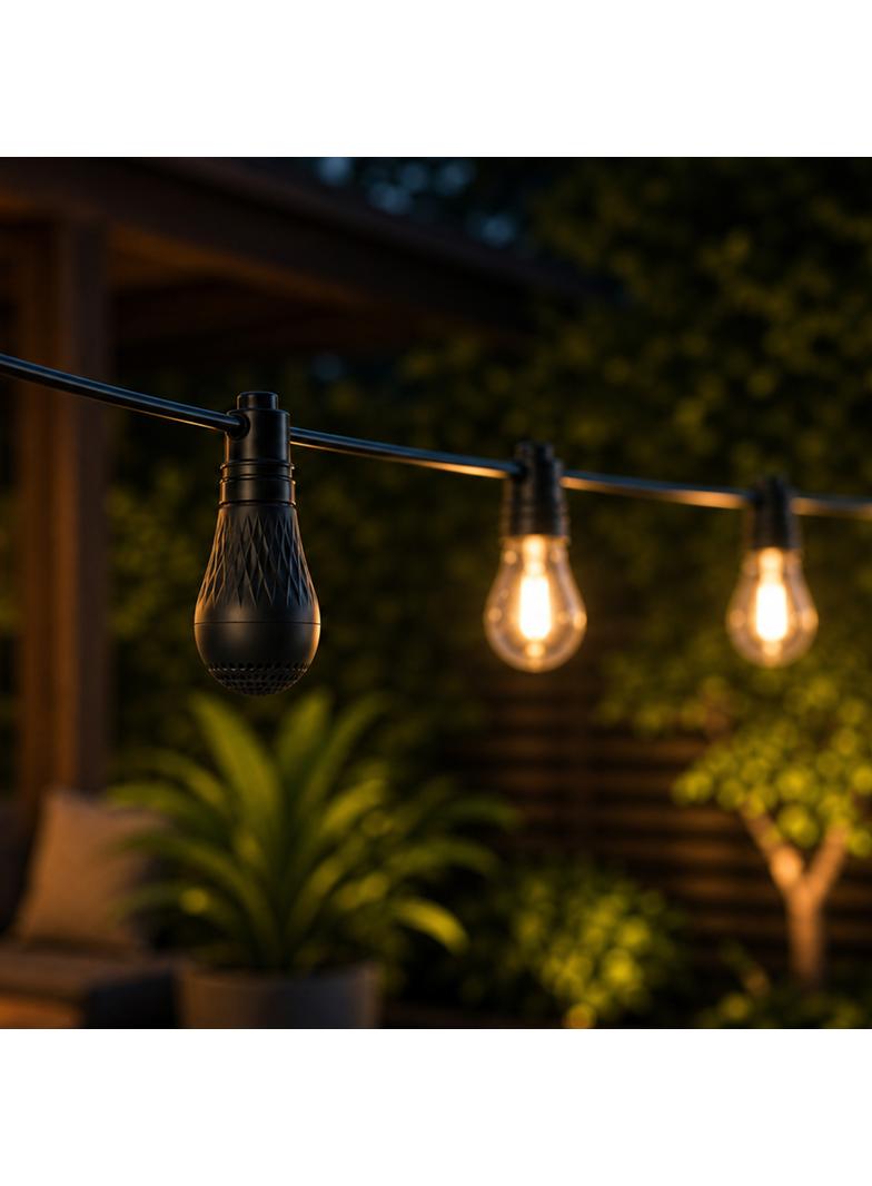 GŁOŚNIK BLUETOOTH do GIRLANDY CZARNY 230V