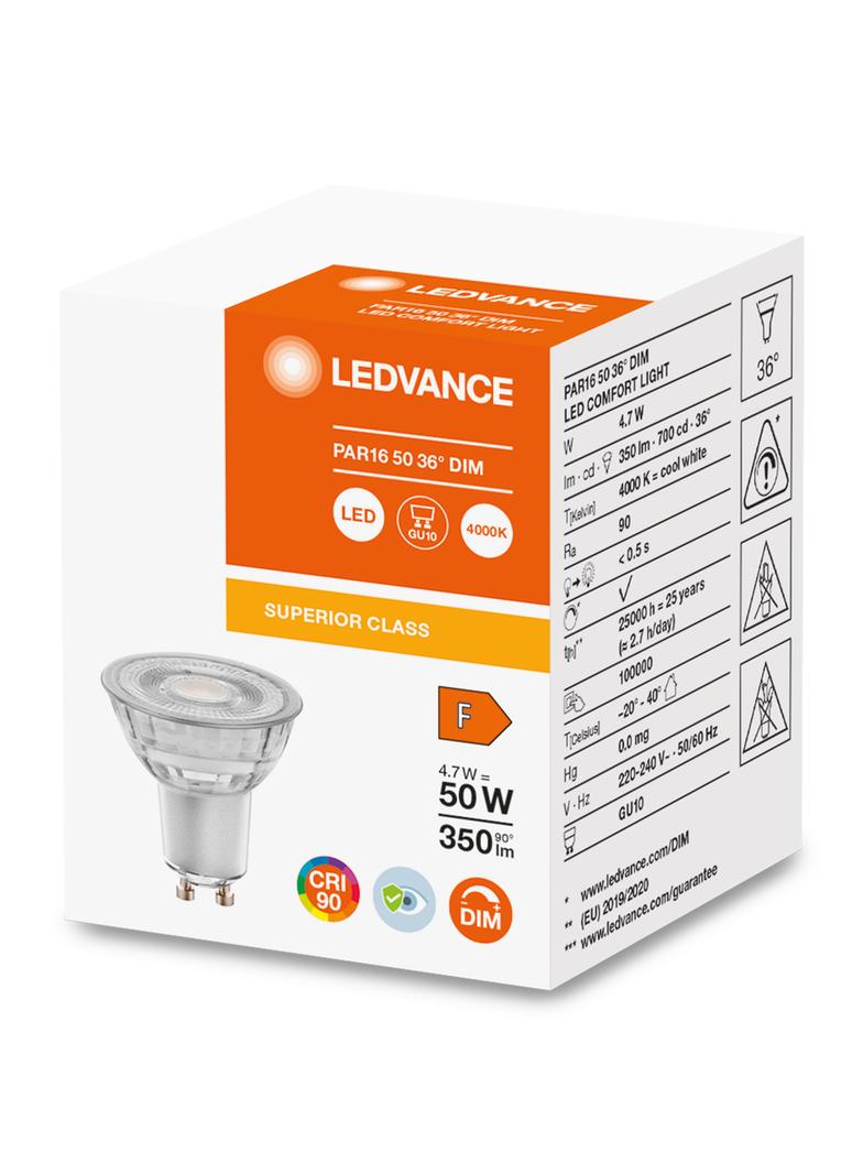 Lampa LED COMFORT/SUPERIOR DIM Spot 50 PAR16 Glass 4,7W/940 GU10