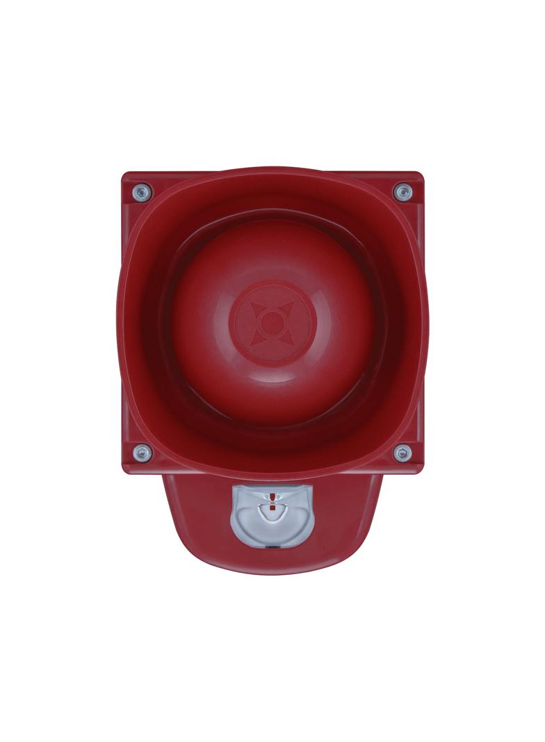 SY Base-LX-W/RF/R1/WP + SY/R1 VDS G2 Sygnalizator Optyczno-Akustyczny Symphoni LX Ścienny czerwona o