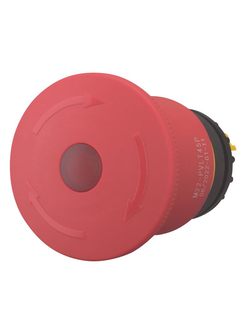 M22-PVLT45P Przycisk bezpieczeństwa 45mm podświetlany 121460 EATON