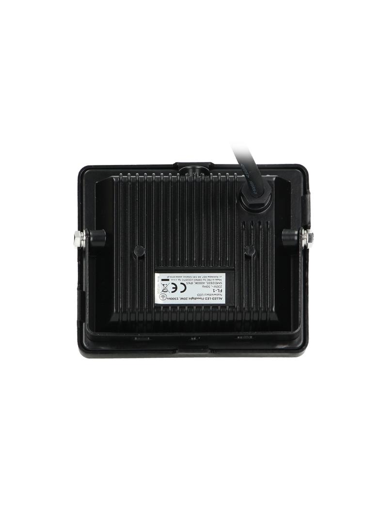 ALLED 20W Naświetlacz LED, 1600lm, IP65, 4000K, Alu+szkło FL-1 ORNO