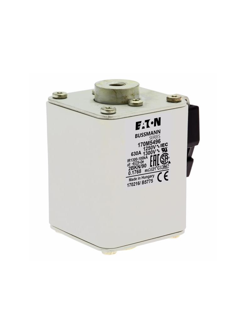 FUSE 630A 1250V 2BKN/90 AR CU Wkładka szybka 630A AC 1250V rozmiar 2 61x77x91 mm aR IEC UL 170M5496