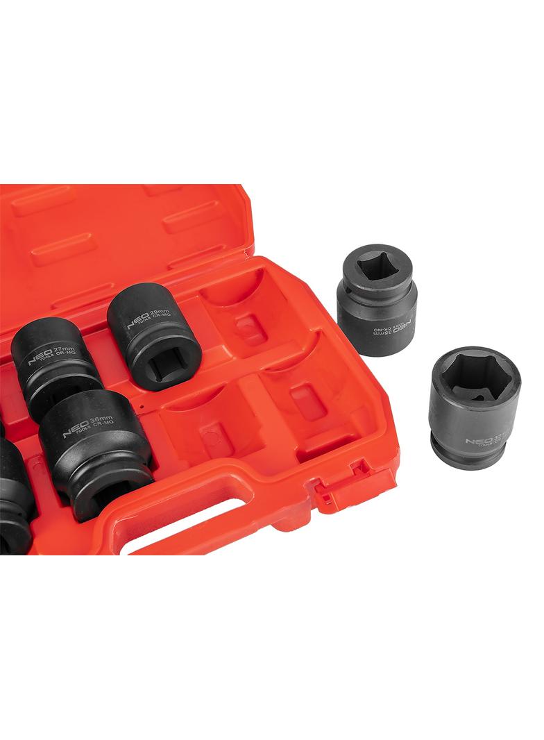 Nasadki udarowe 3/4", 26-38 mm, zestaw 8 szt.