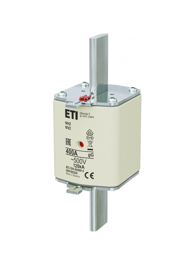Wkładka topikowa NH zwłoczna KOMBI NH2 gG 400A 500V 004185224 ETI