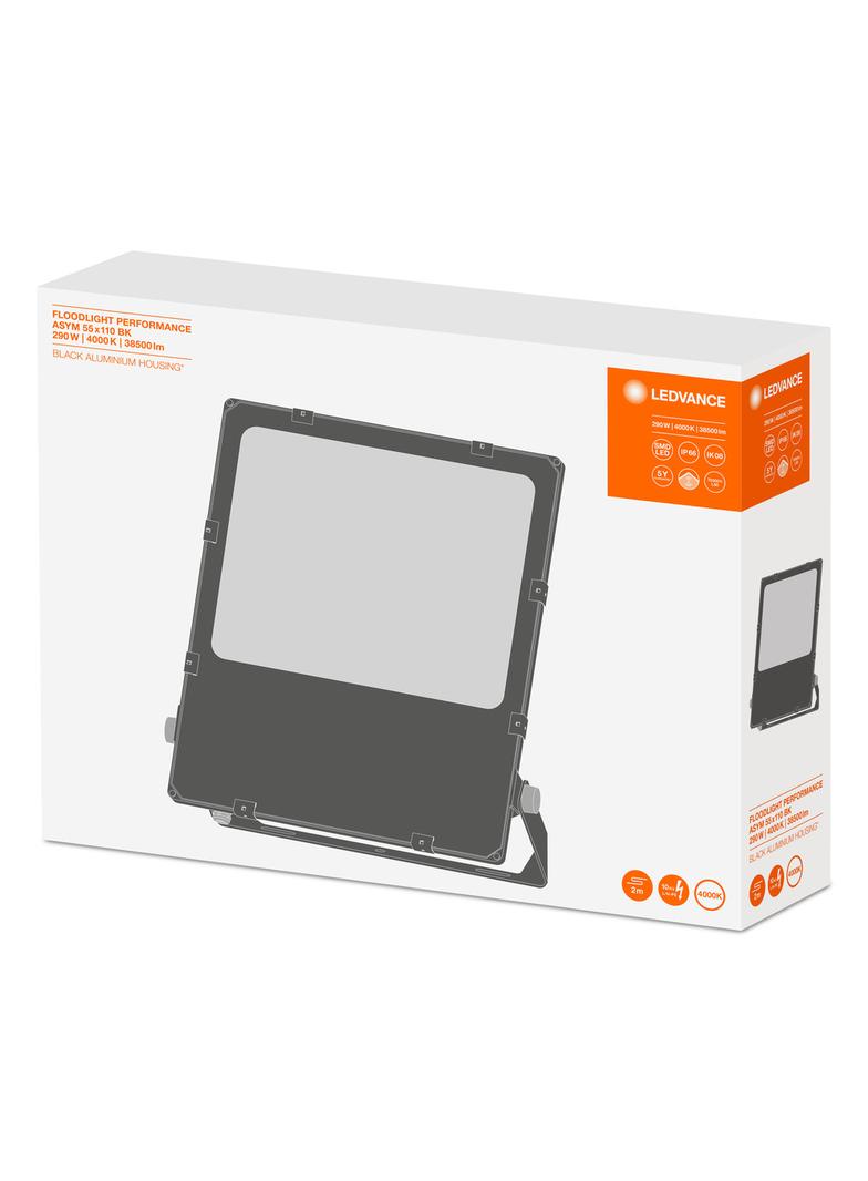 Naświetlacz FLOOD LED PERFORMANCE 290W 4000K ASYM 55x110 black