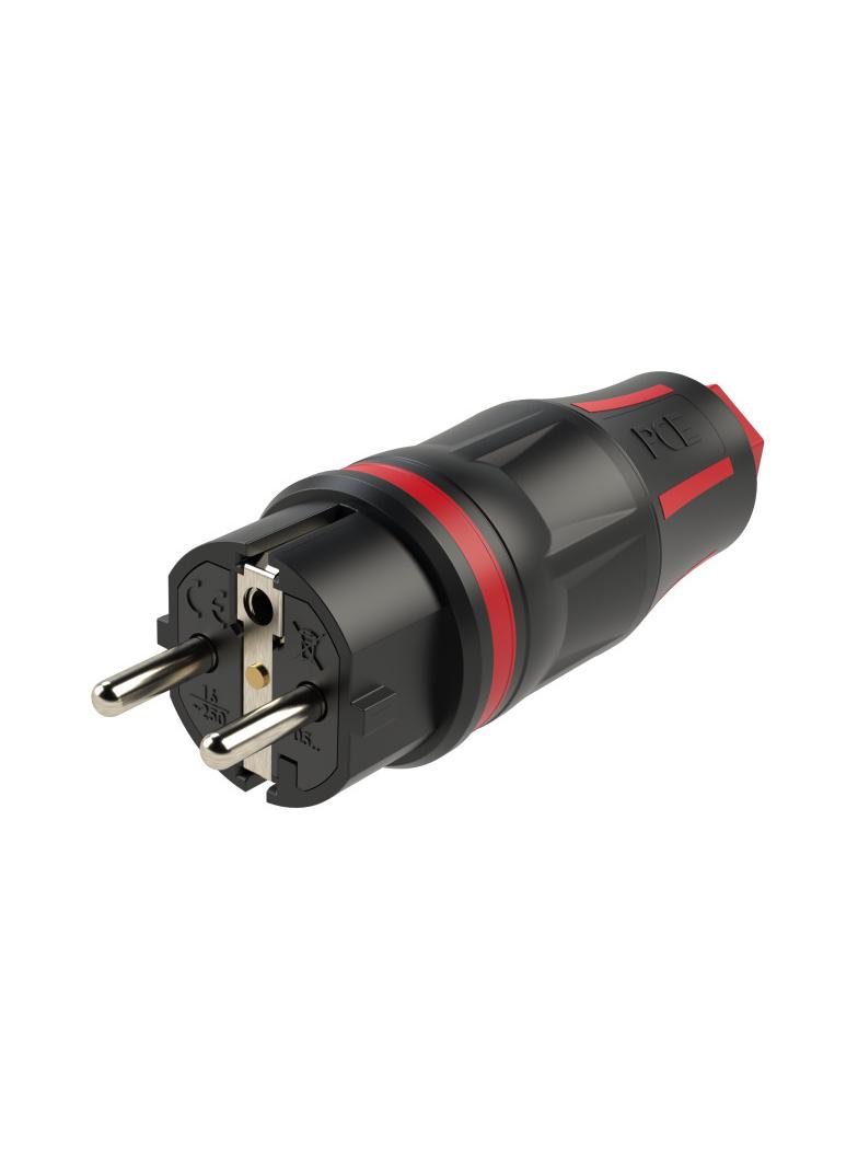 WTYCZKA JEDNOFAZOWA GUMOWA 10/16A 2P+Z TOP TAURUS 2 Wtyczka w pełni gumowa 05721-sr PCE