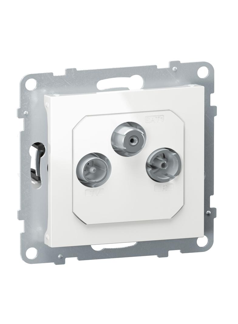 SUNO - Gniazdo TV-R-SAT - końcowe - FM + DAB - 1.5 dB, Biały, Legrand