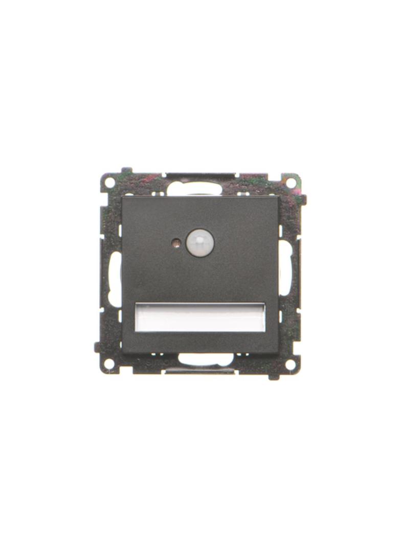 Simon 55 Oprawa oświetleniowa LED 230V z czujnikiem ruchu (1,23 W) Barwa ciepła biała 3100K Czarny m