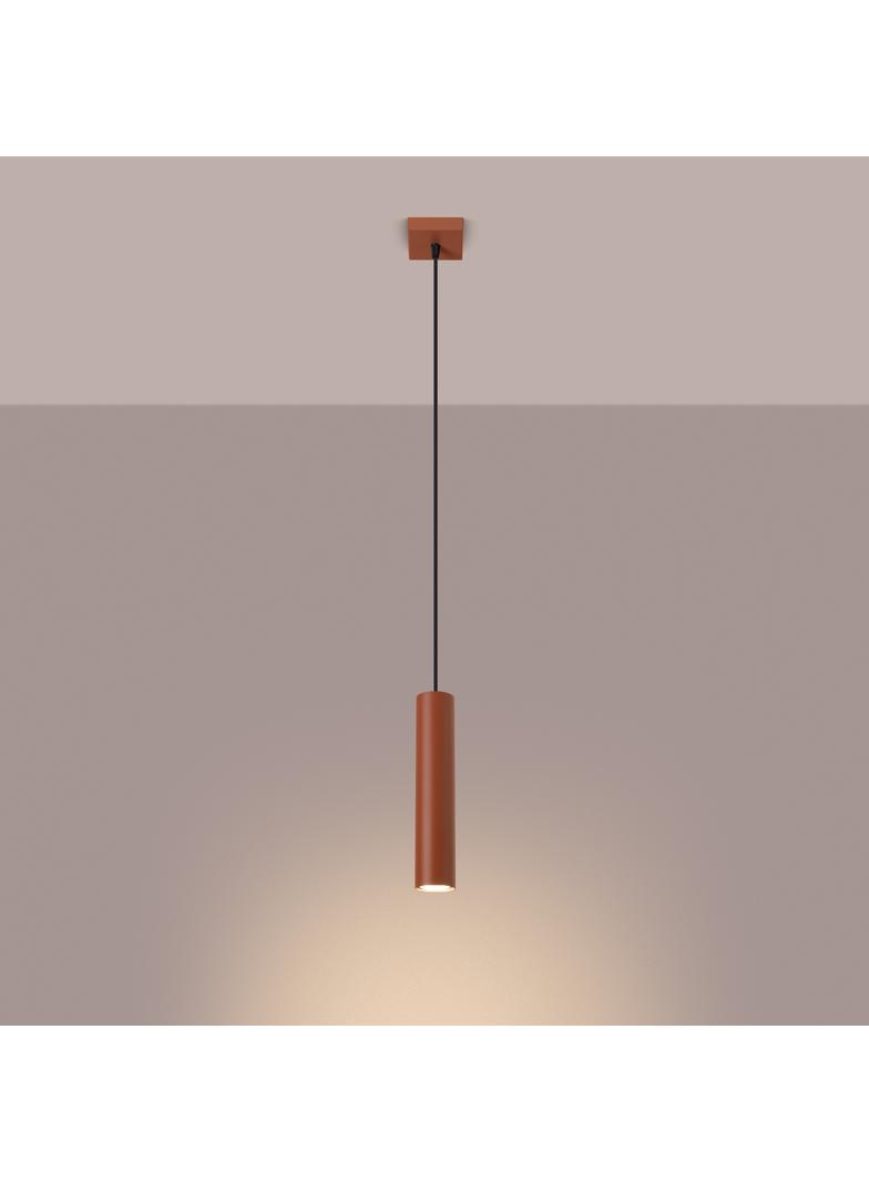 Sollux Lampa wisząca LAGOS 1 ochra czerwona SL.1489