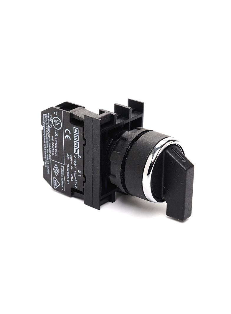 Przycisk pokrętny 1NO, niestabilny, pozycje 0-1