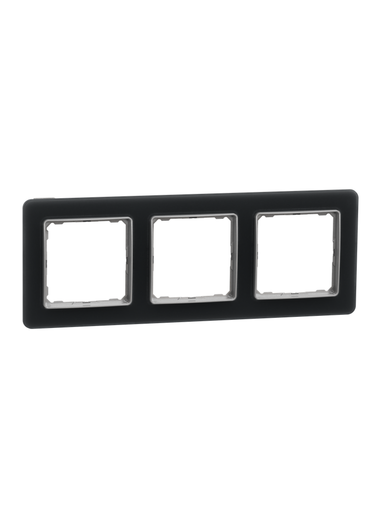 Sedna Design & Elements Ramka potrójna szkło przydymione efekt szkła SDD362803 Schneider