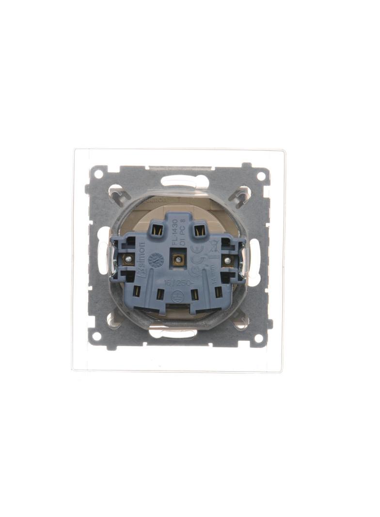 Simon 54 Gniazdo IP44 Z USZCZELKĄ 16A z. śrub. kremowy *Uszczelka do ramek S54 PREMIUM